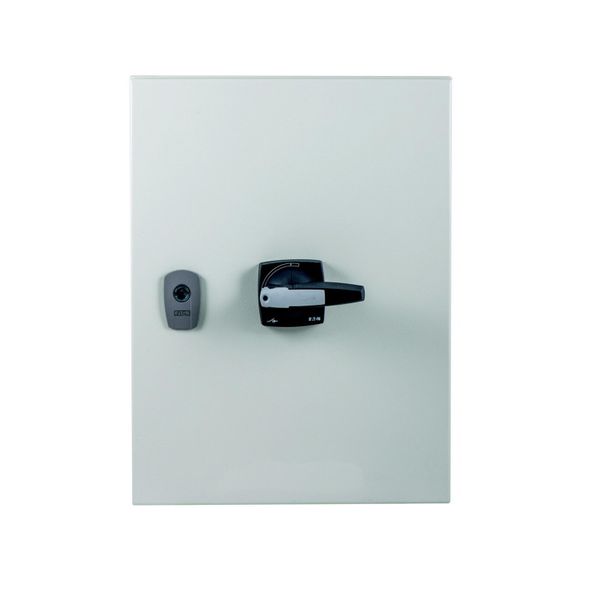 DMM-160/3/SE4/P-G Switch-disconnector, DMM, 160 A, 3 pole, STOP function, with grey knob, in steel enclosure image 7