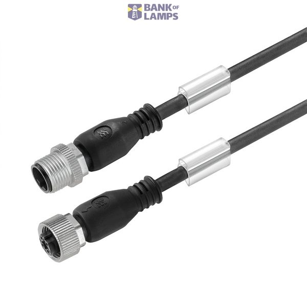Sensor-actuator Cable, M12 / M12, Number of poles: 4, 2.8 m, pin, stra image 1