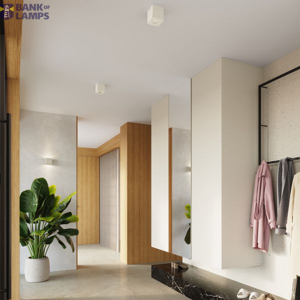 Ceiling lamp QUAD concrete beige image 8