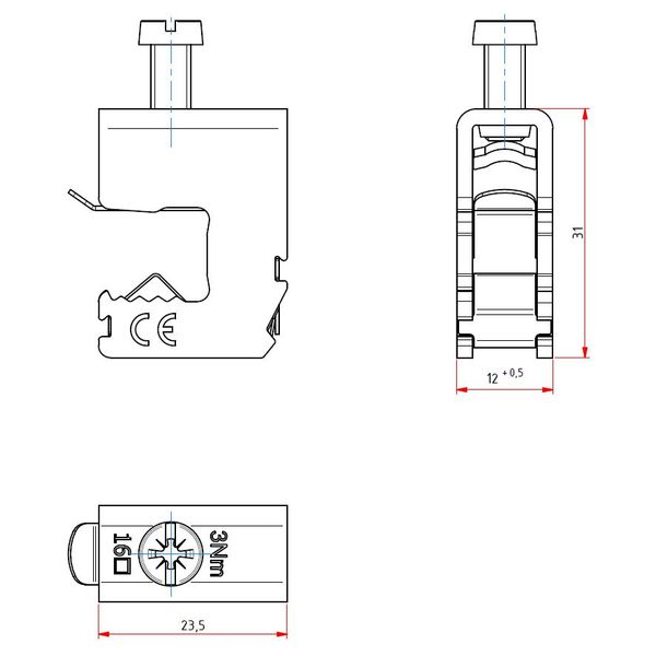 Alu-copper-conductor terminal 1.5-16mmý / 10mm image 2
