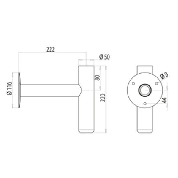 Universal bracket SK-5M BK image 1