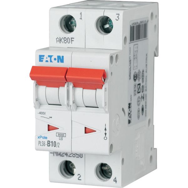 Miniature circuit breaker (MCB), 10 A, 2p, characteristic: C image 8