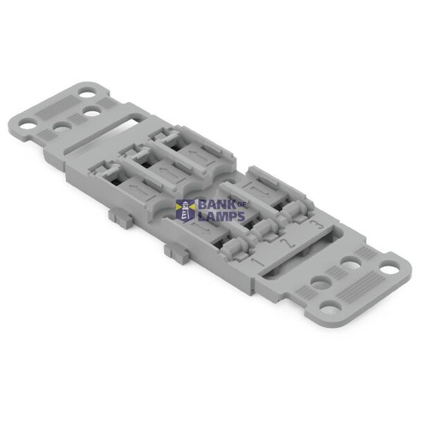 Mounting carrier with strain relief, 3-way, screw mounting image 1