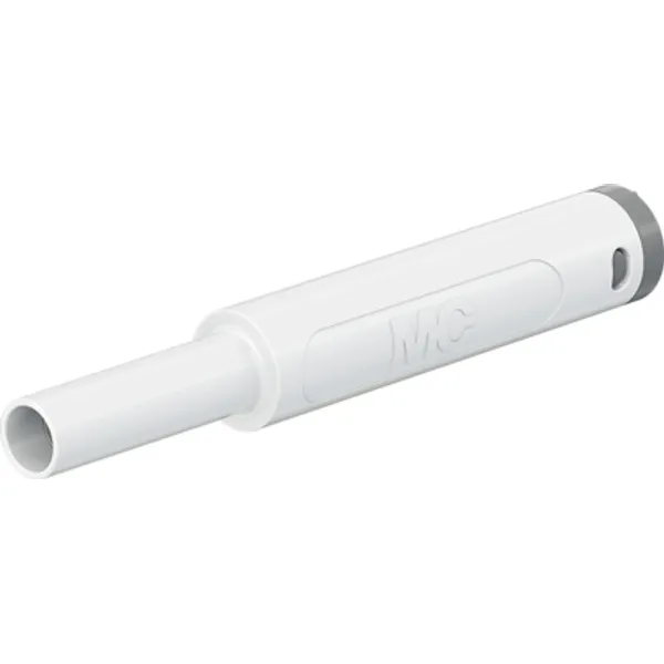 4 mm jack, solder connection, 2.5 mm², CAT II/CAT III, white, 66.2051-29 image 1