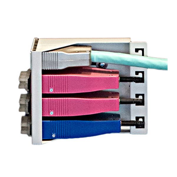 Slot Module Sidepanel 3HE/7TE for 1x H.D.S., grey, RAL7035 image 1