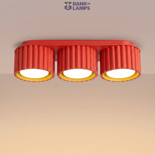 Ceiling lamp AURA 3 red Gx53 image 6