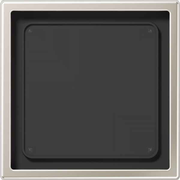 Cover frame 1-gang, 81 mm, steel image 3