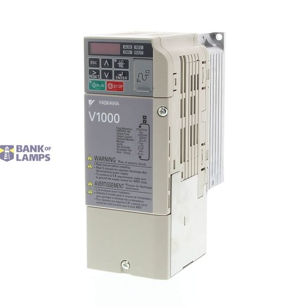 V1000 Inverter drive, 0.4/0.55KW(HD/ND), 3.0/3.5A(HD/ND), 200 VAC, sin AA034862B image 1