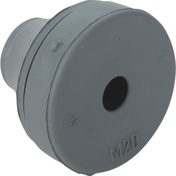 Quickseal cable grommet for M12 Darkgrey RAL 7001 Kabel Ø 4.0-7.0 mm image 1