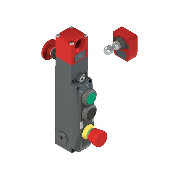 NG series safety switch with lock and integrated control devices, with actuator image 1