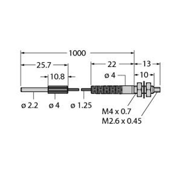 Plastic Fiber Single Conductor — Jacketed Optical Cable Made of Plastic Fiber   PIT23UM4-VL image 2