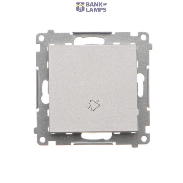 Bell Button, 10AX, matt aluminum image 1