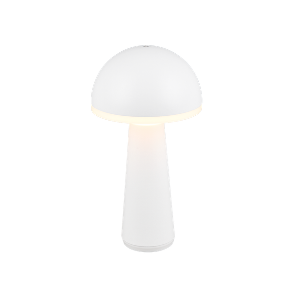 Fungo LED table lamp matt white rechargeable image 1