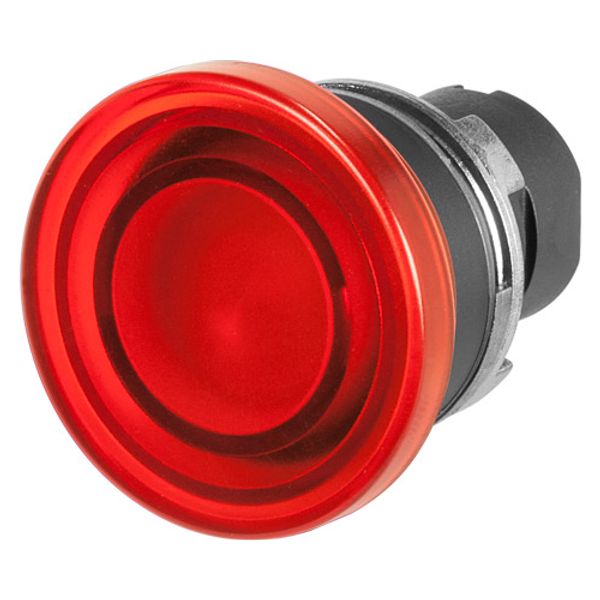 Mushroom push-button Ø 38, illuminated, maintained, red image 1