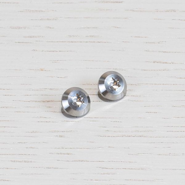 TORX CAP / FURNITURE KNOB PLATE / LINEAR / STEEL image 1