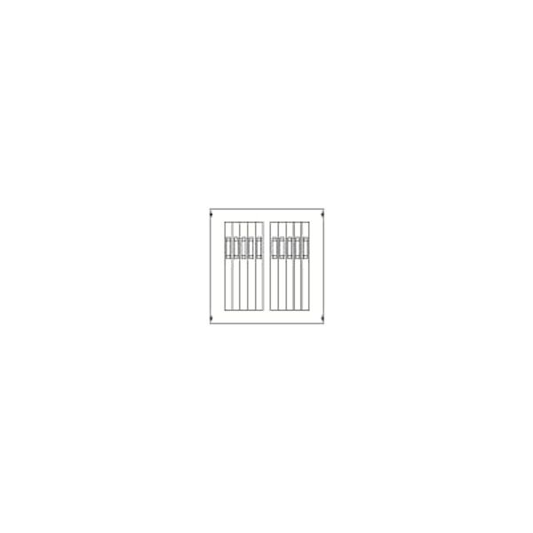 AG233 Cover, Field width: 3, Rows: 3, 450 mm x 750 mm x 26.5 mm, IP2XC image 1