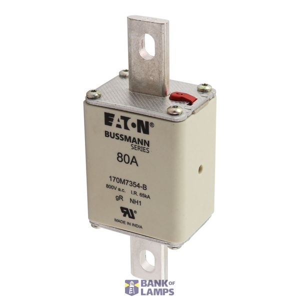 FUSE 80A 800V AC gR SIZE 1 BOLTED TAG DI image 18