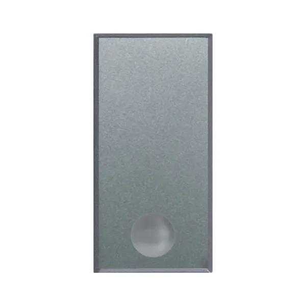 BUTTON WITH BUD ALLUMIA S44 SERIES, COLOUR RAL 9007 - GLOSSY FINISH - 1 MOD. image 1