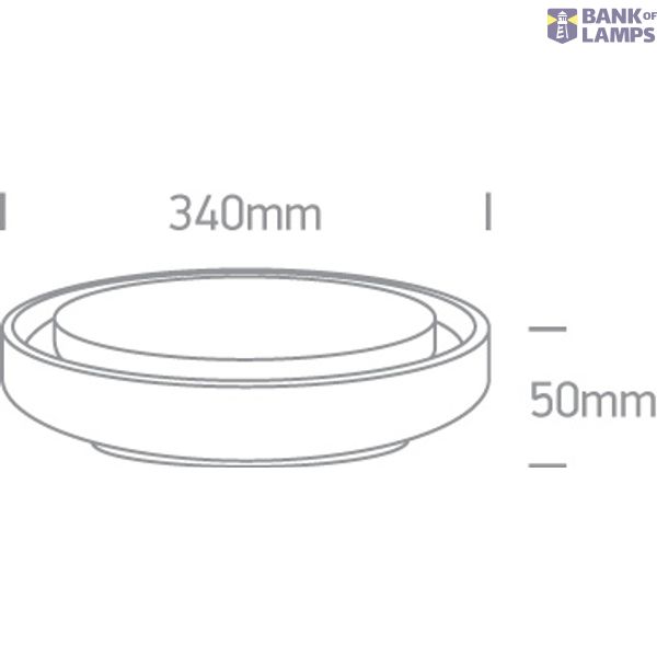 WHITE PLAFO 30W WW IP54 230V image 4