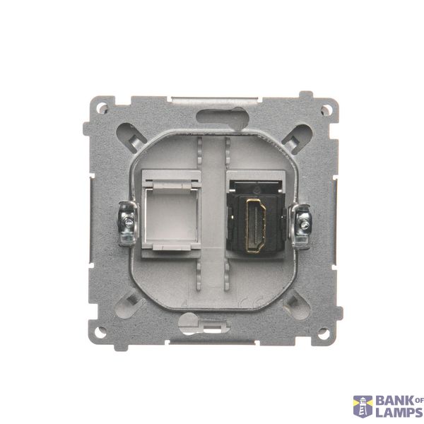 Splash-proof single switch with indicator light, IP54, 10AX, Screw, white image 1
