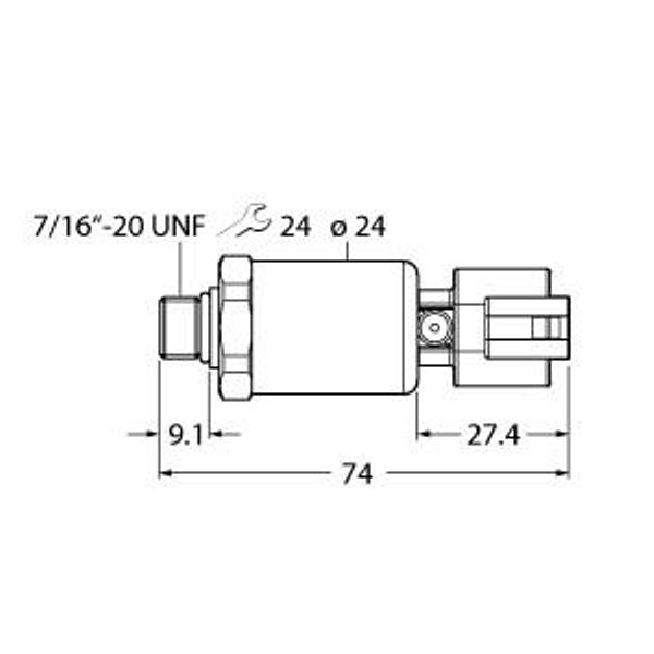 Pressure Transmitter With Current Output (2-Wire)   PT3000PSIG-2105-I2-DT043P image 1