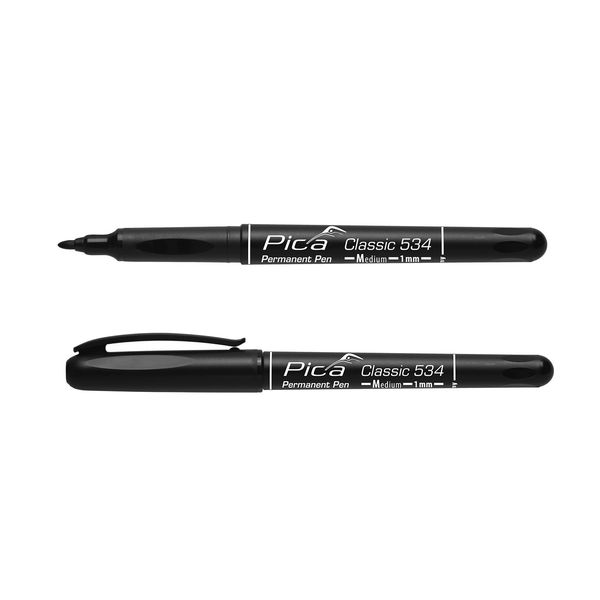 Pica 10pcs 533/46 Permanent Pen 0.7mm round black image 3