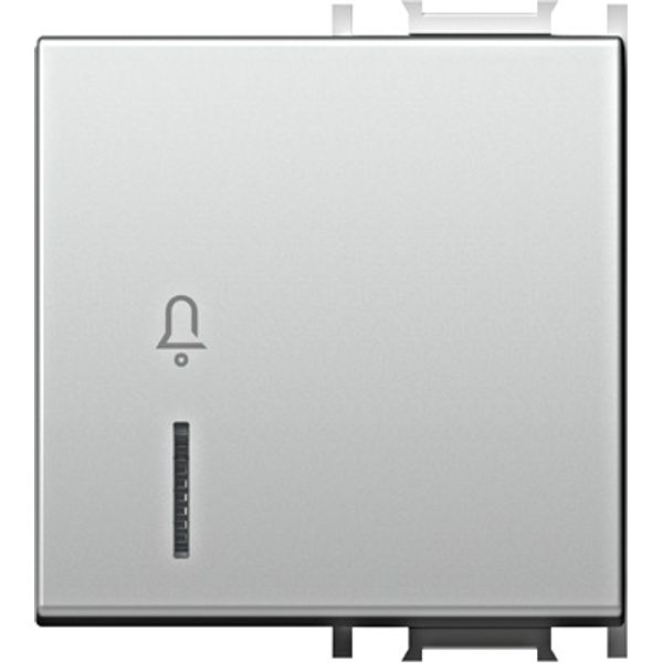 Cover with lens and bell icon 2M, silver image 1