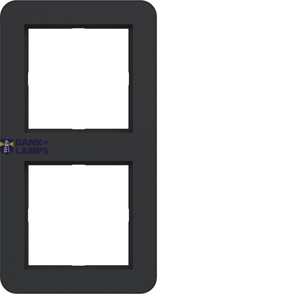 Cover frame double, C.1, matte night black image 1