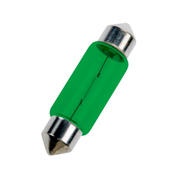 S8.5 Festoon 11X39 24V 3W Green image 1