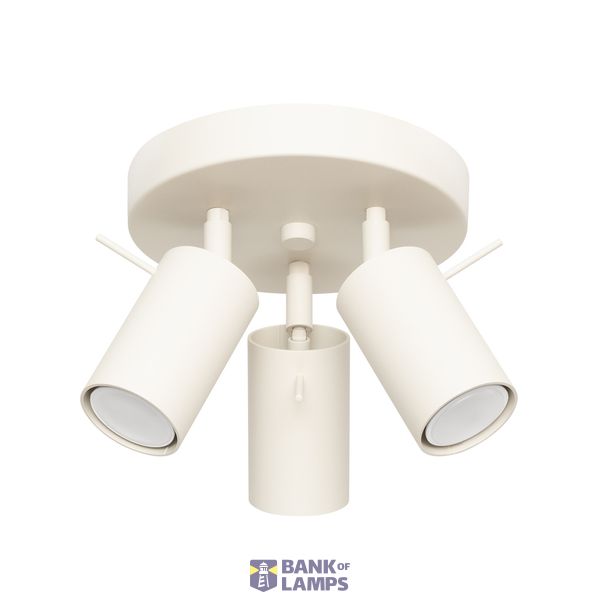 CEILING LAMP RING 3P BEIGE 3XGU10 image 2