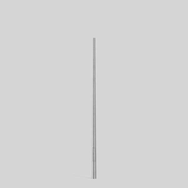 Steel pole D 124 H 4000 d 76 colour: uncoated image 1