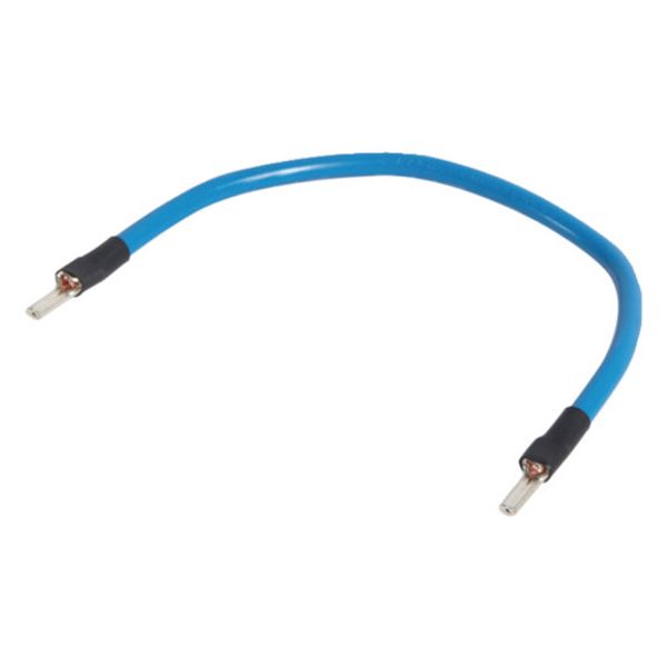Cable bridge NYAF 10 mm², length: 250mm, pin / pin, color: blue image 1