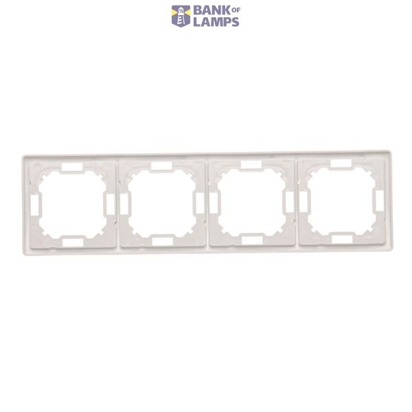 Double intermediate switch with indicator LED light without pictogram, (module), 10AX, quick connection, white image 1