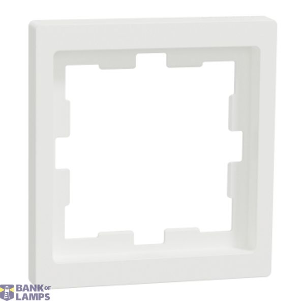 Cover Frame Merten D-Life MTN4010-6537 1 Gang Polar White image 1