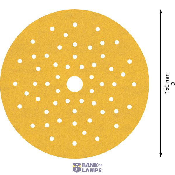 EXPERT C47 Sandpaper with multihole for Random Orbital Sanders 15 mm, G 24 5-pc image 3