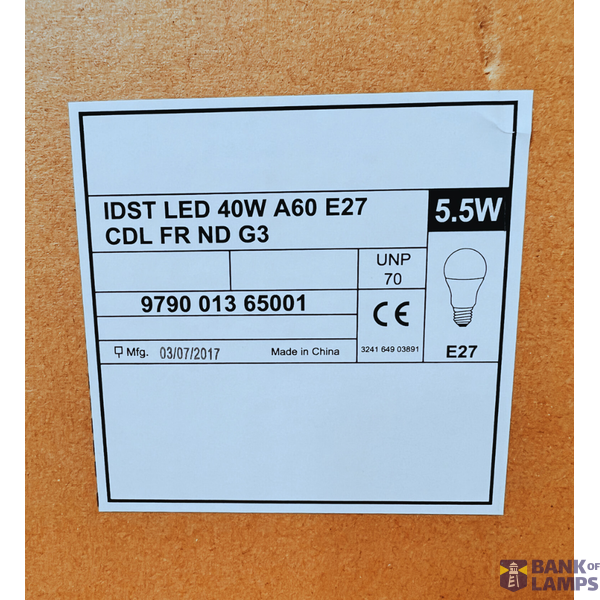 Bulb LED E27 5.5W A60 4000K 470lm FR without packaging. image 3