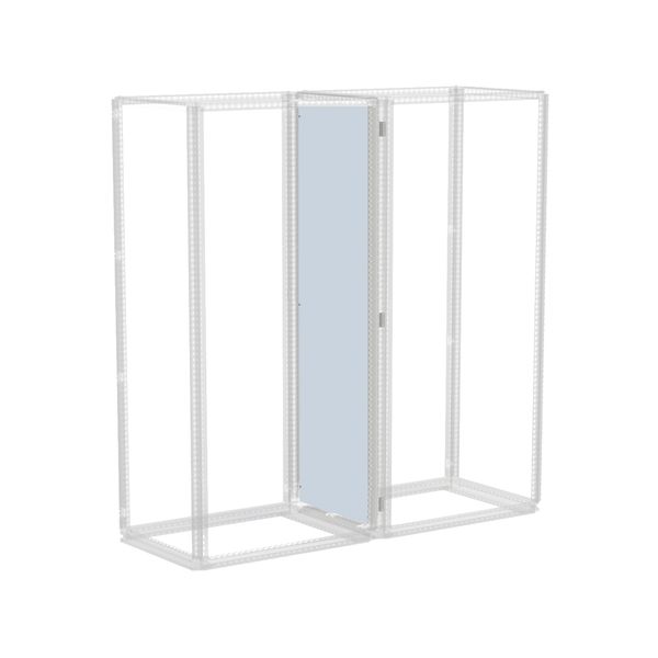 Divider panel H=2000 D=500 mm galvanized sheet steel image 1