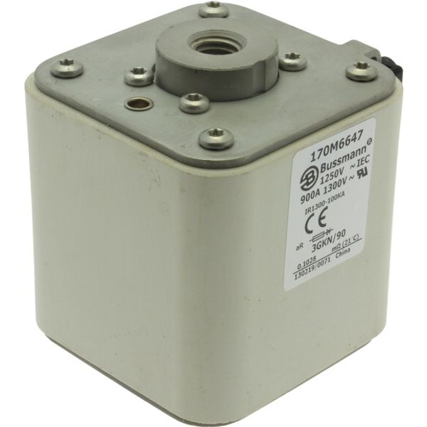 Fuse-link, high speed, 550 A, AC 690 V, size 3, 76 x 92 x 135 mm, aR, IEC, UL, single indicator image 4