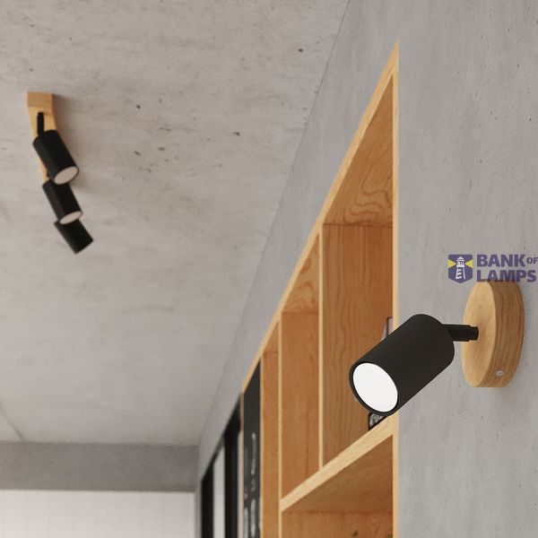 WALL LAMP VERDO BLACK GU10 1X10W IP20 image 5