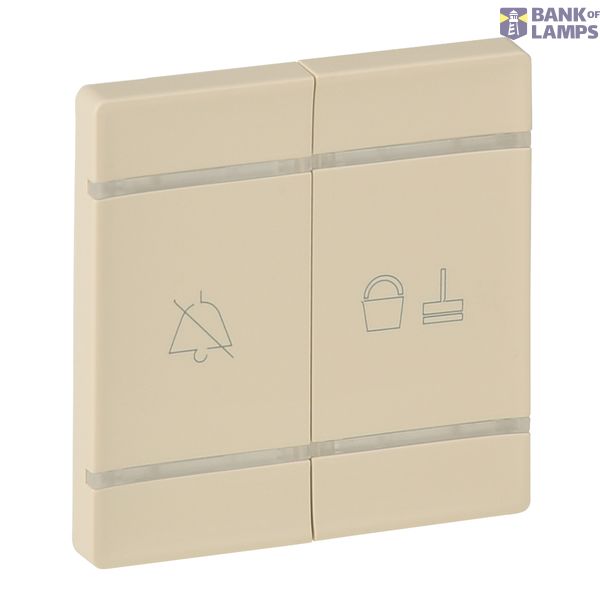 Cover plates Valena Life - DO NOT DISTURB + MAKE UP ROOM - ivory image 2