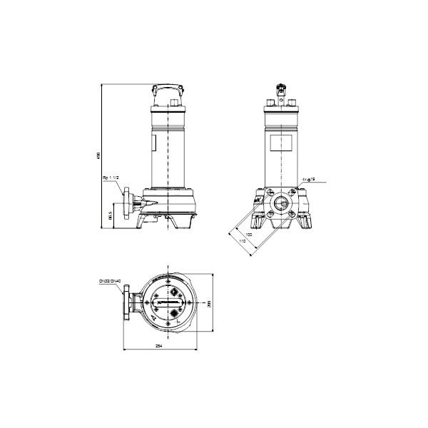 Submersible wastewater pump Unilift  APG.40.10.A3 3x400V 10m. no plug image 3
