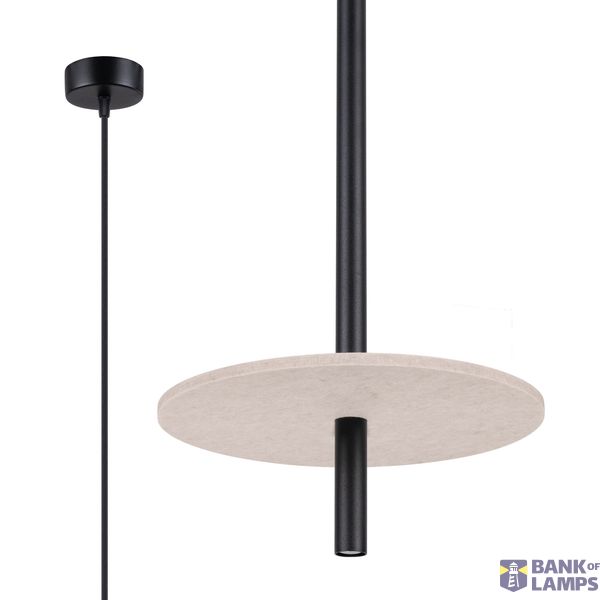 Pendant lamp FELTRO 1 black/beige image 2