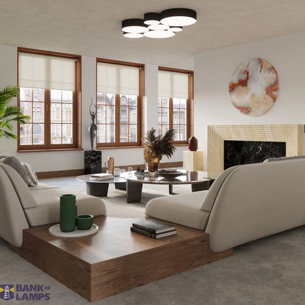 CEILING LAMP ARENA 35 BLACK E27 2X60W IP20 image 8