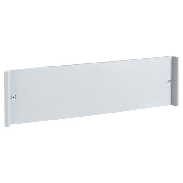 plain front plate - 1 x 24 modules - metal grey - for Pragma image 1
