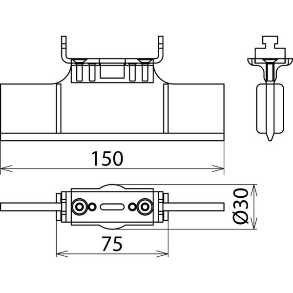 Locking element for NH fuse holders, size: 2-3 image 2