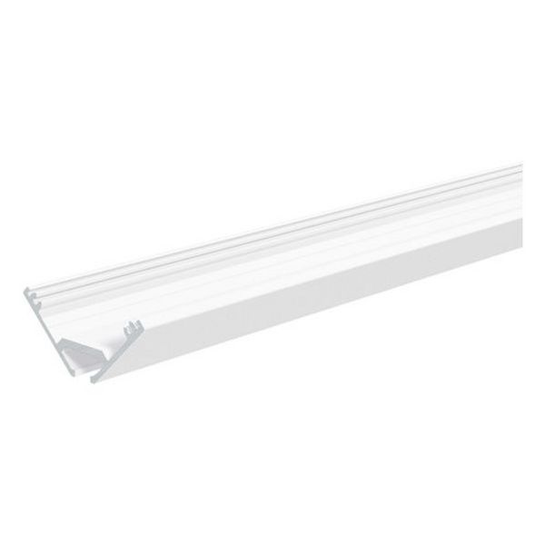 Corner profile - white Aluminum profile - 300cm - white powder-coated image 2