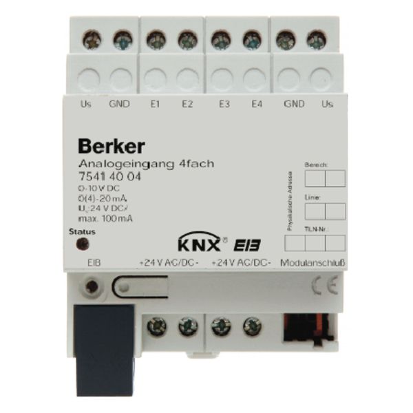 Analog input device 4-gang KNX image 1