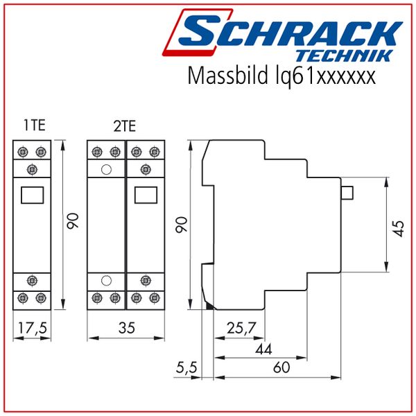 Remote switch, 1 N/O, 230VAC image 2