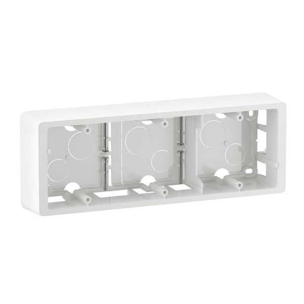 SURFACE MOUNTING BOX 3 GANG WHITE image 2