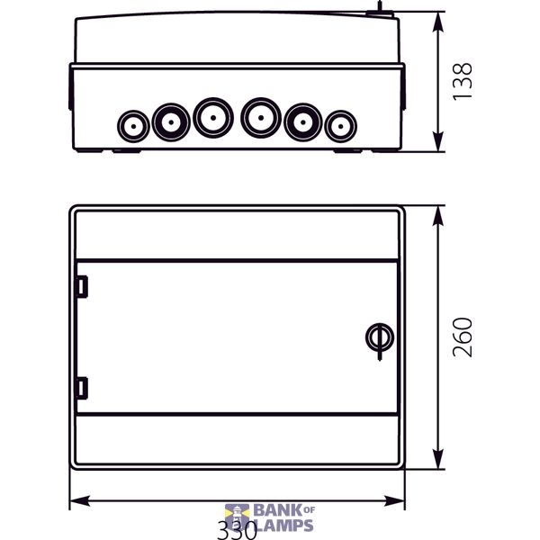 Hermetic switchboard RH-12/ZB image 1